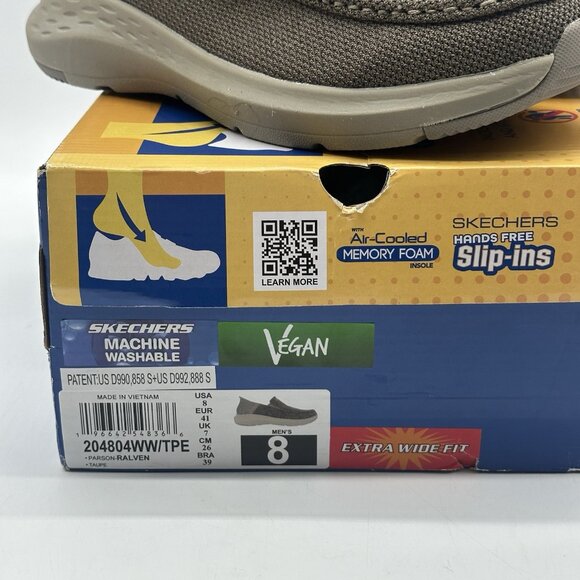 Skechers Slip-Ins Parson Ralven Moc Toe Casual Sneakers Men's Size 8 Extra Wide! - Picture 4 of 12